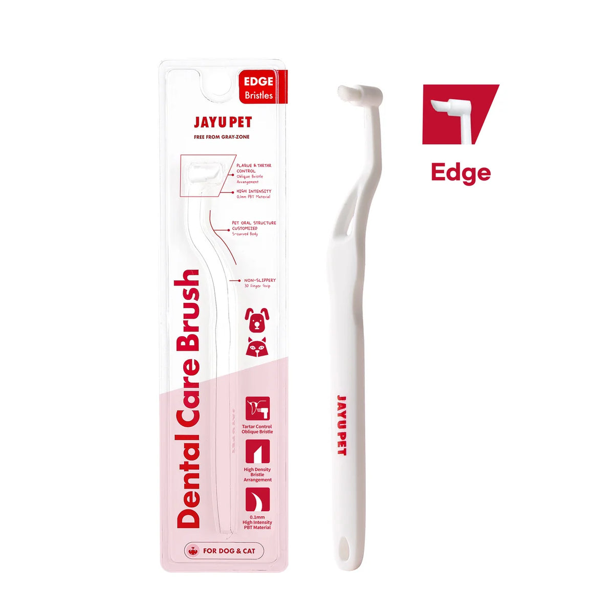 Jayu Pet Dental Brush Edge | Cats & Small Dogs