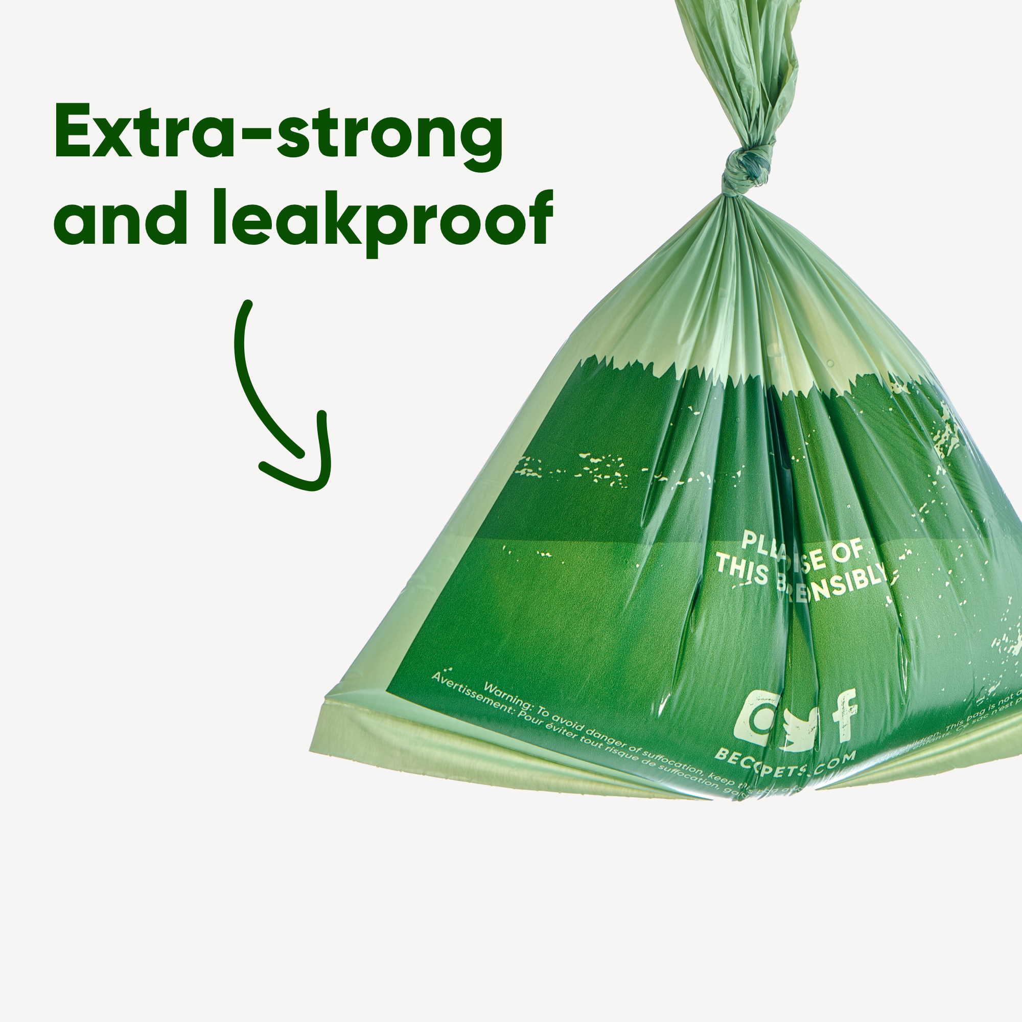 Beco 270-Count Large Poop Bags - Mint Scented