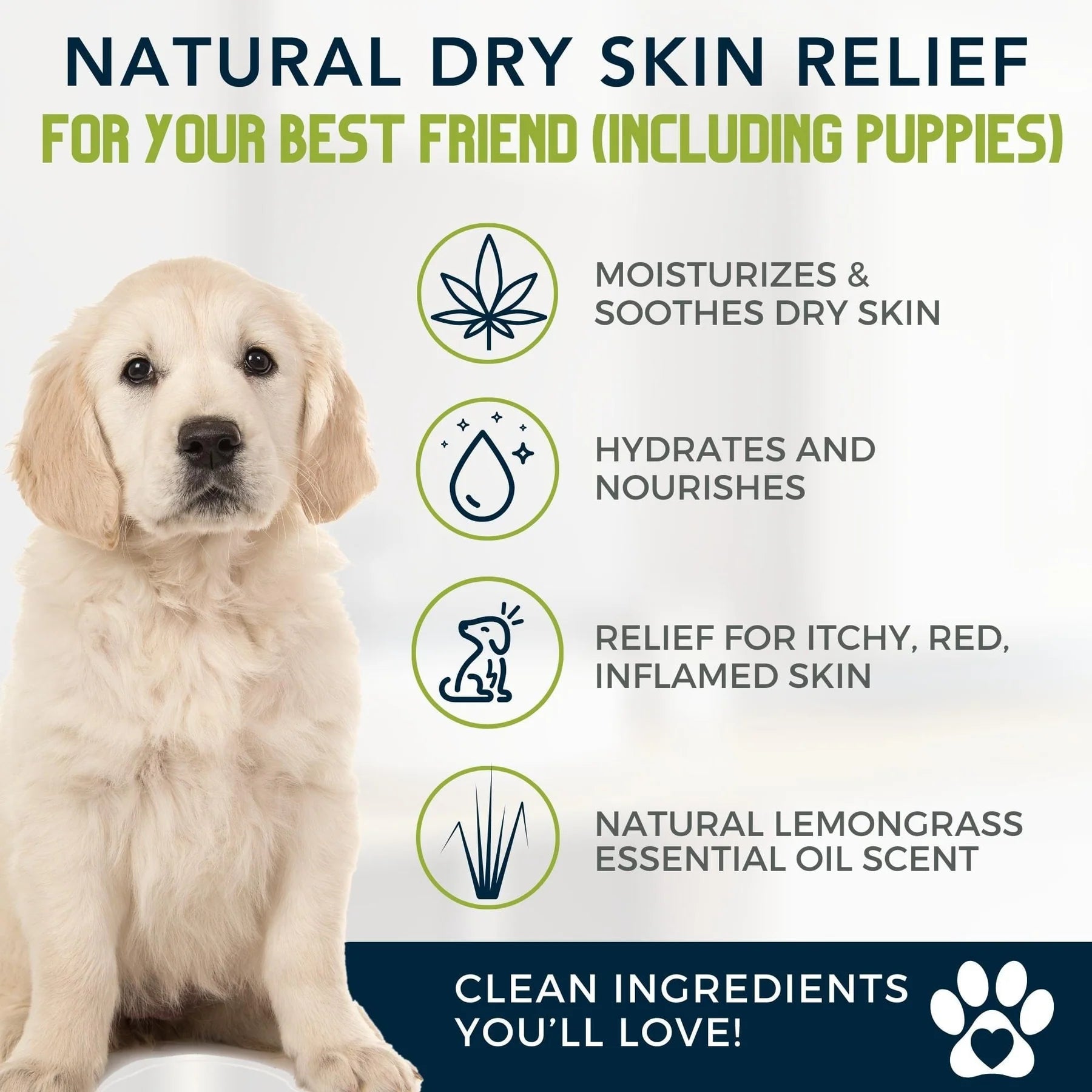 4-Legger Moisturize Shampoo - Hemp with Lemongrass
