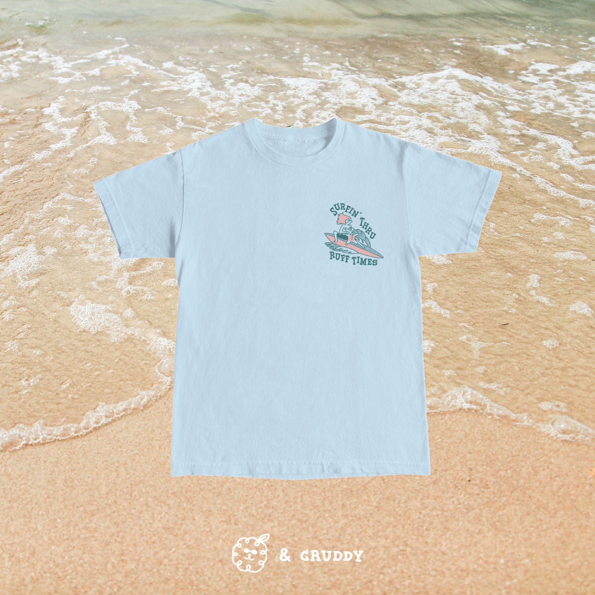 Surfin' Tee - Sky Blue
