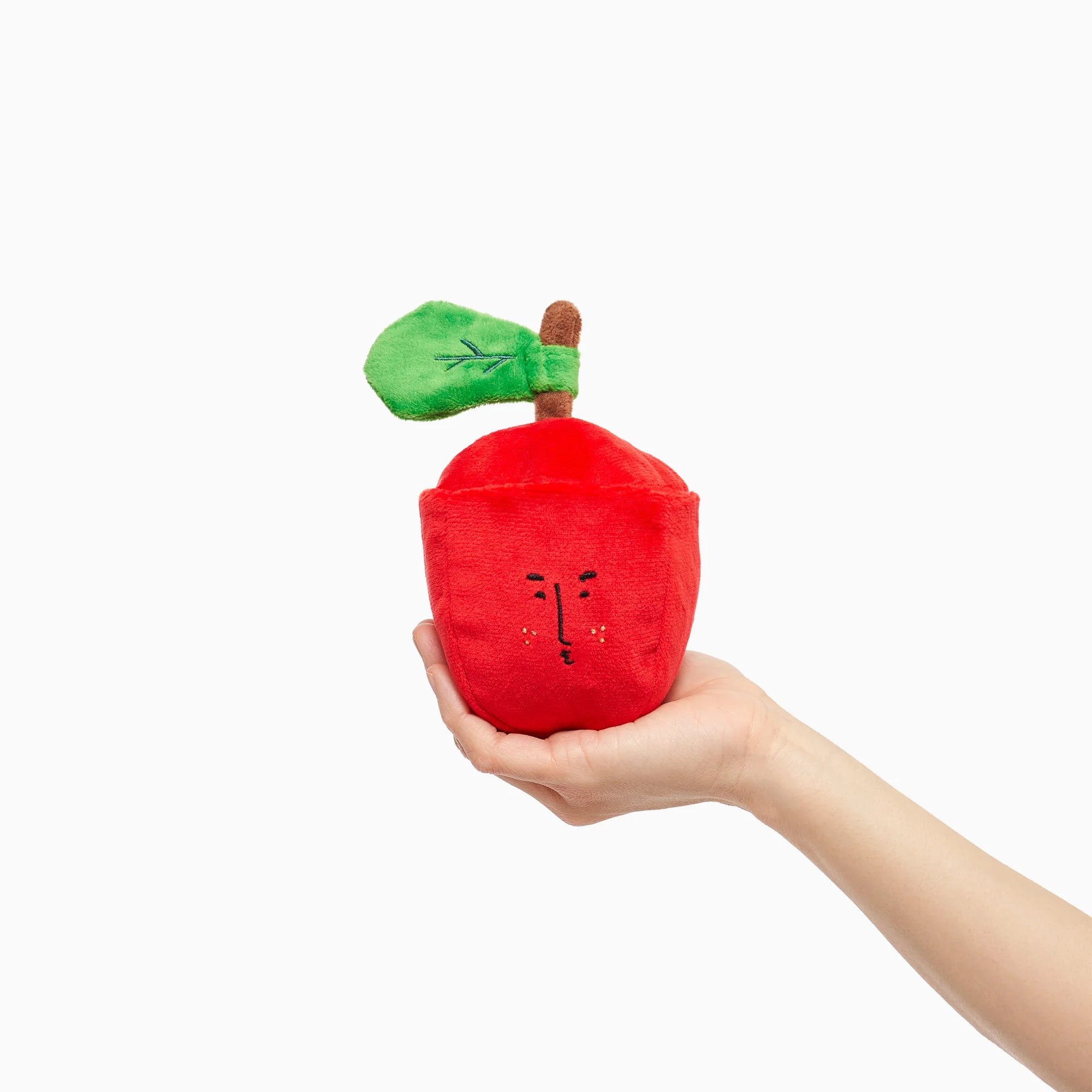 The FurryFolks Apple Squeaky Nosework Dog Toy
