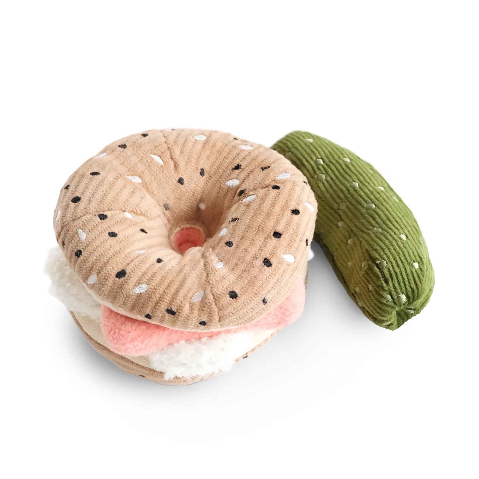 Lambwolf Bagel+Pickle Snuffle & Squeaky Toy