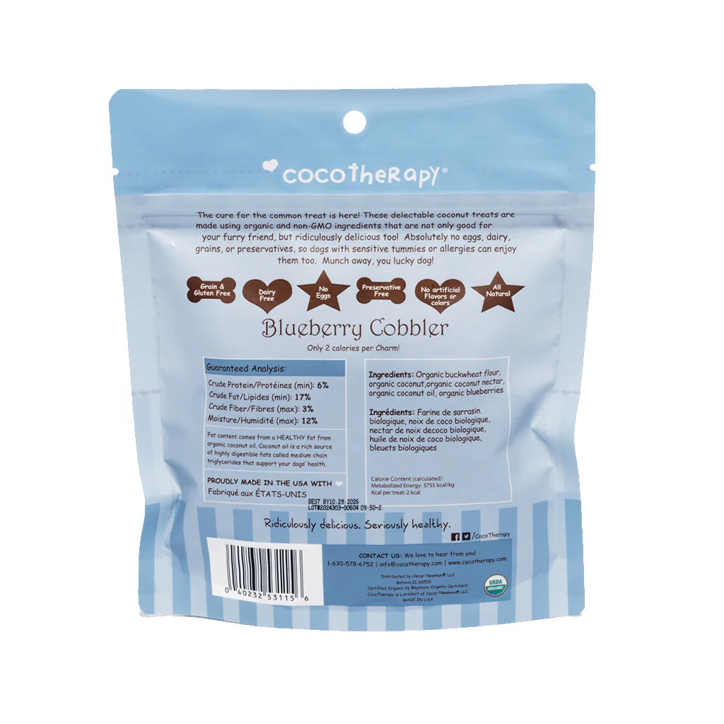 CocoTherapy Coco-Charms Blueberry Cobbler Training Treats