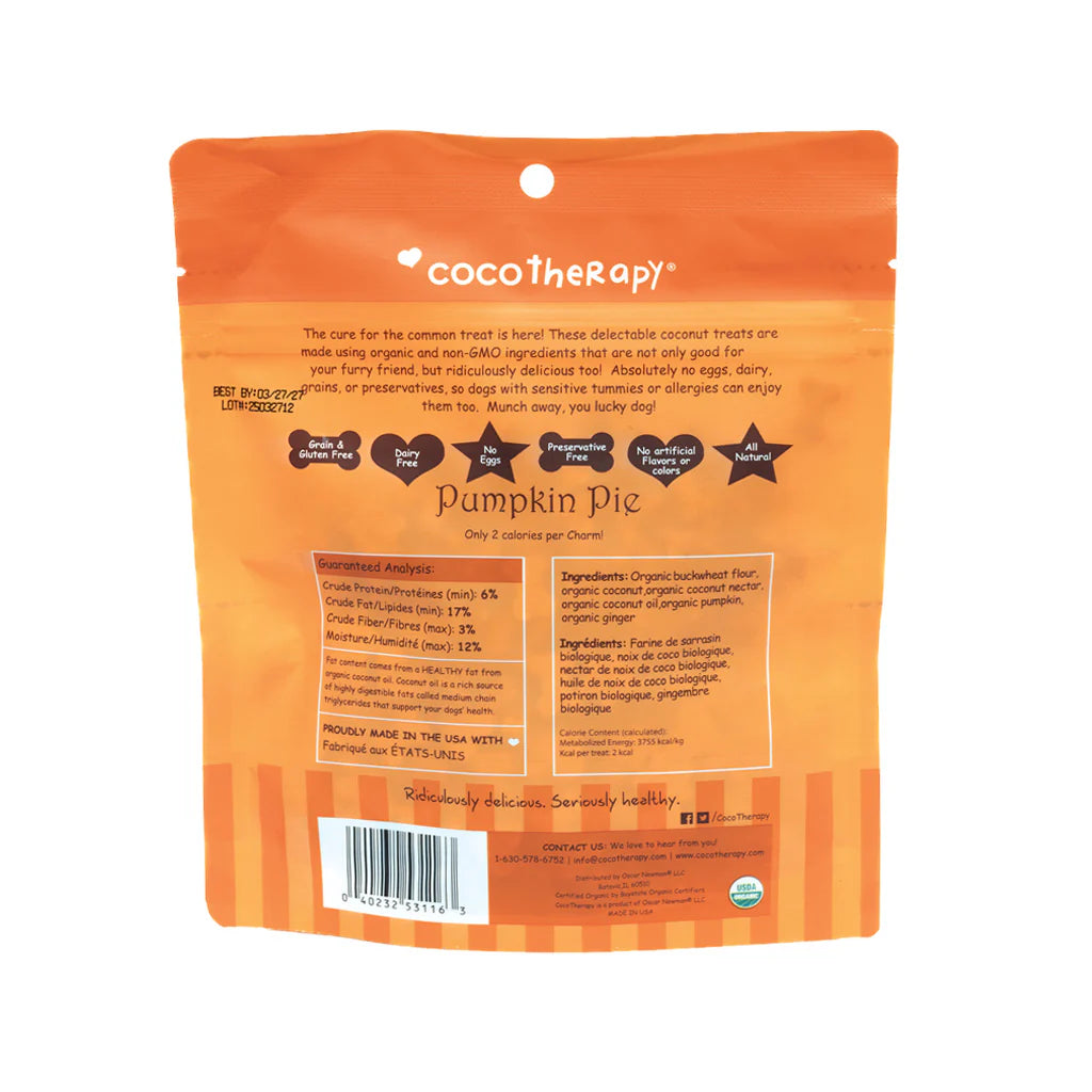 CocoTherapy Coco-Charms Pumpkin Pie Training Treats
