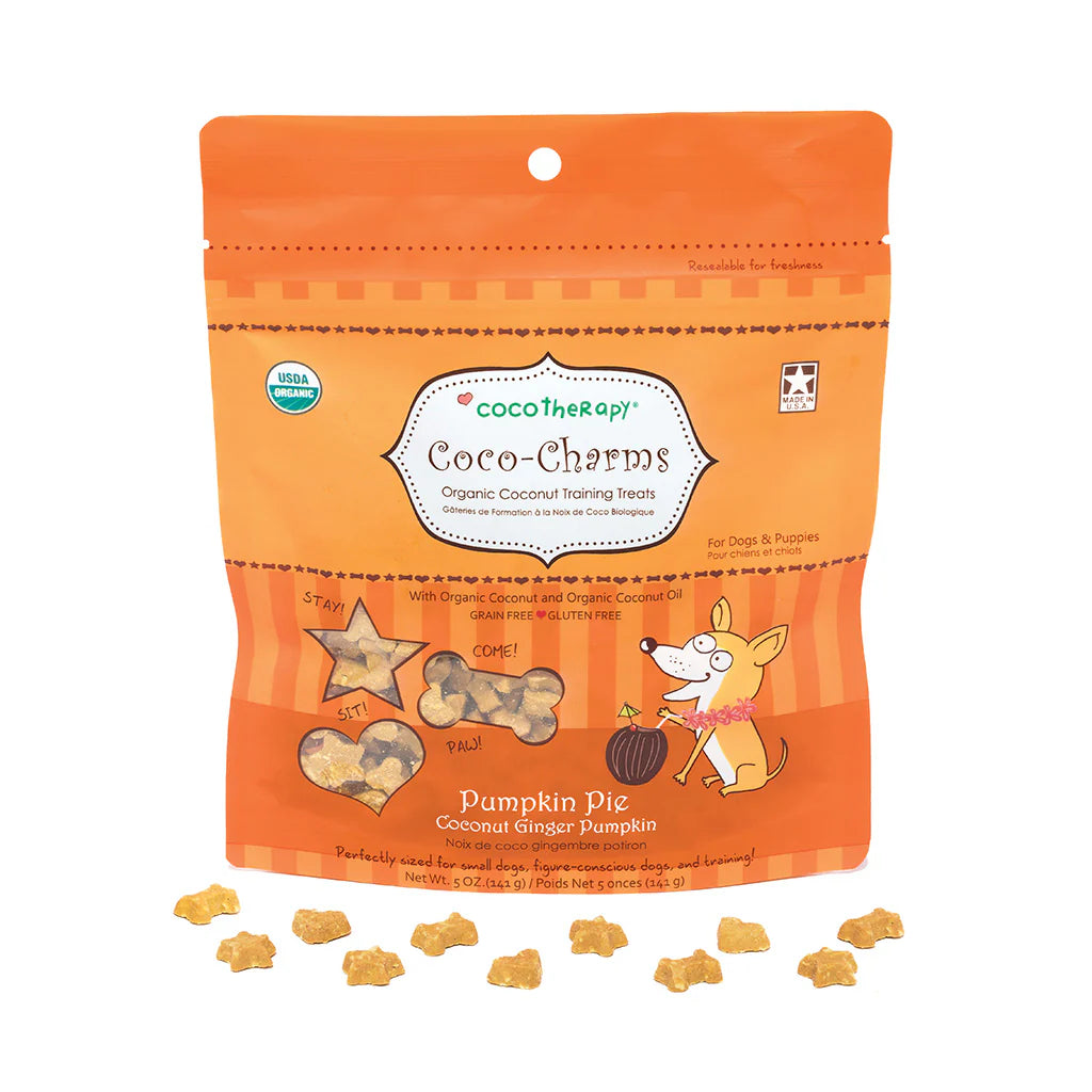 CocoTherapy Coco-Charms Pumpkin Pie Training Treats