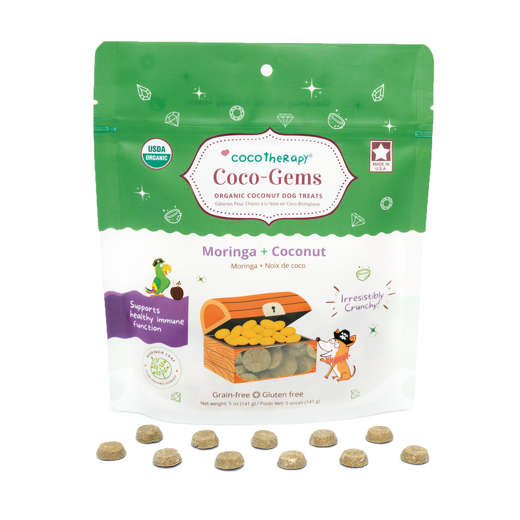 CocoTherapy Coco-Gems Organic Training Treats Moringa + Coconut