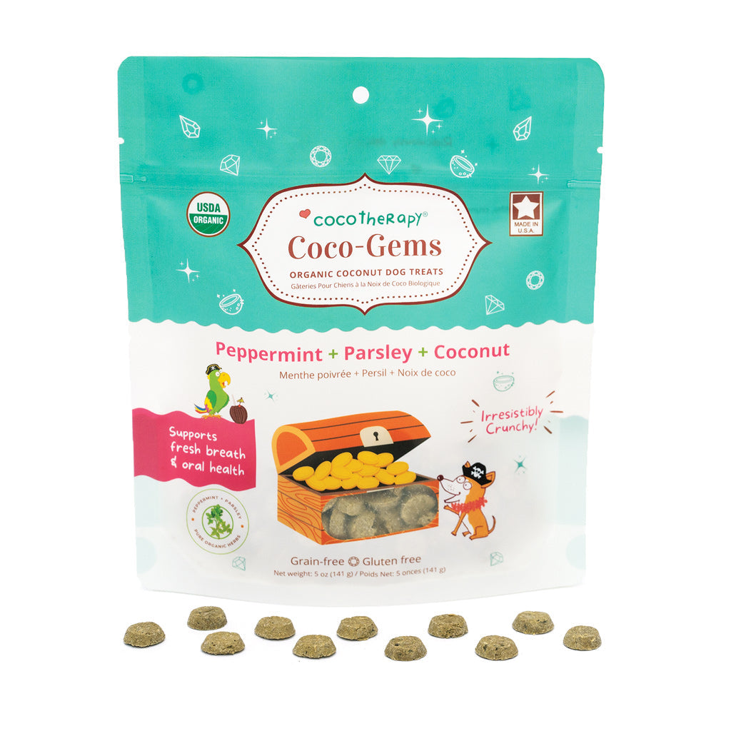 CocoTherapy Coco-Gems Organic Training Treats Peppermint + Parsley