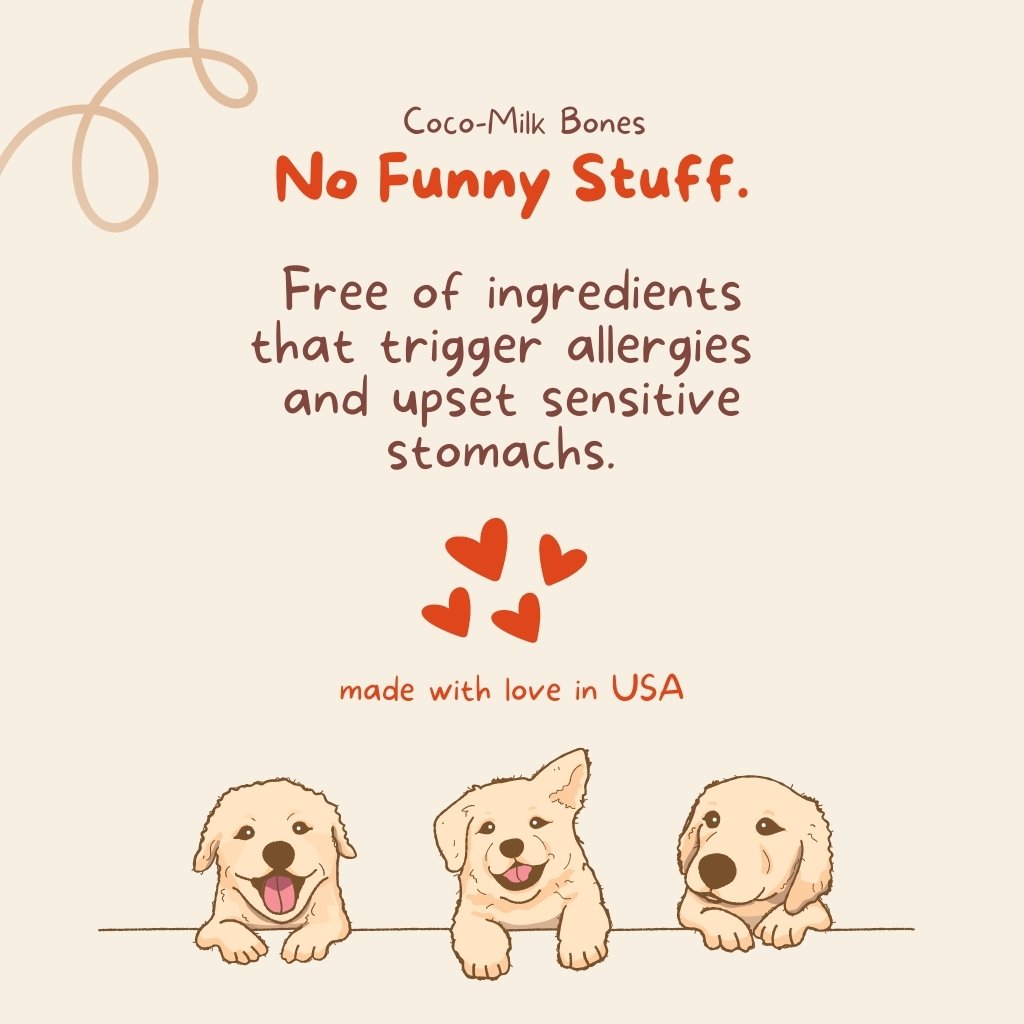 (EXP 06/25) CocoTherapy Coco-Milk Bones Organic Ginger Snaps Biscuit