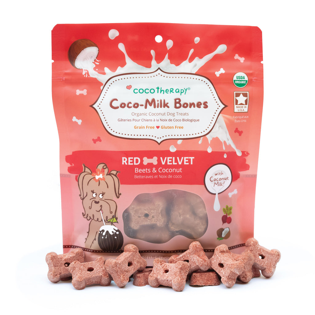 CocoTherapy Coco-Milk Bones Organic Red Velvet Biscuit