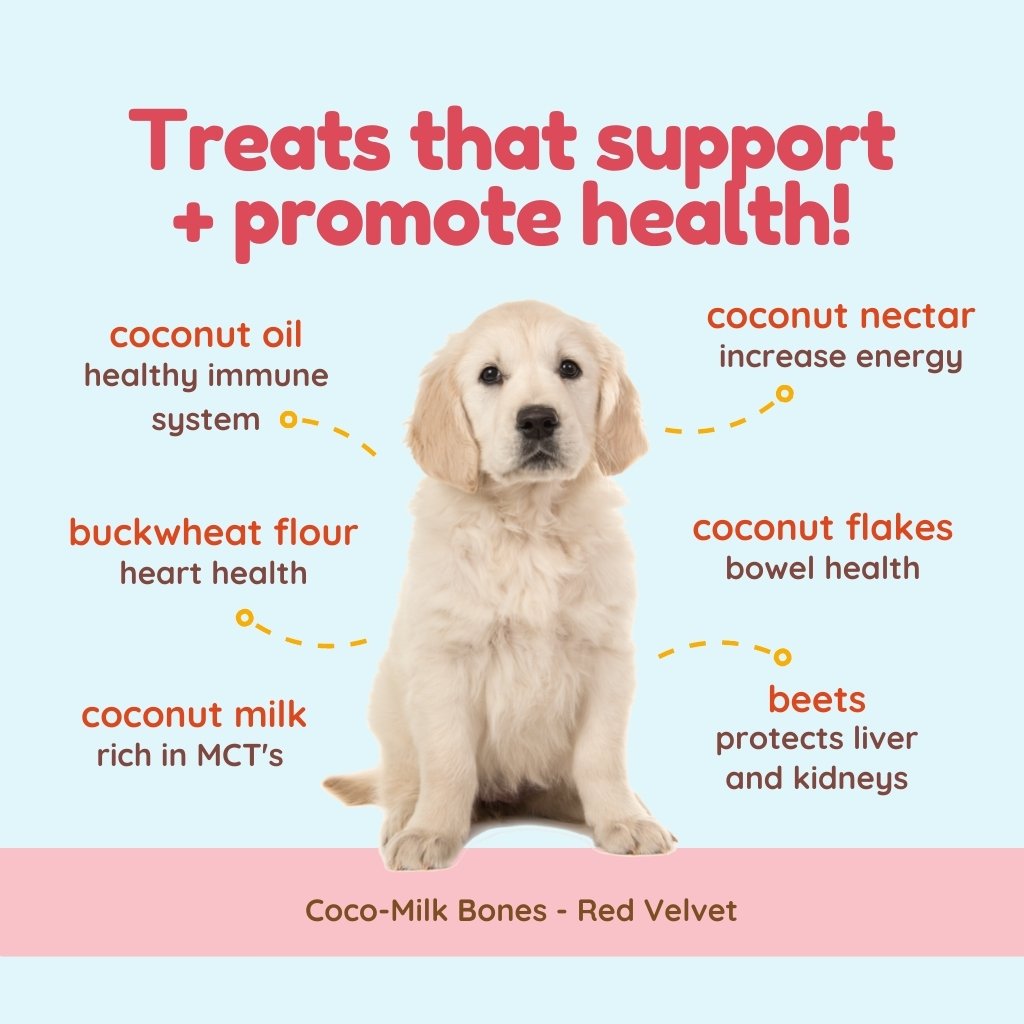 CocoTherapy Coco-Milk Bones Organic Red Velvet Biscuit