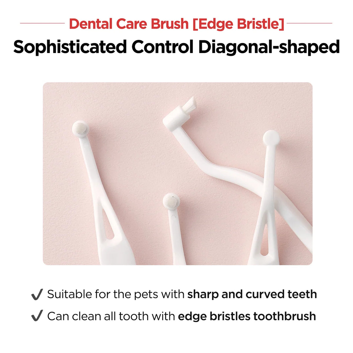 Jayu Pet Dental Brush Edge | Cats & Small Dogs