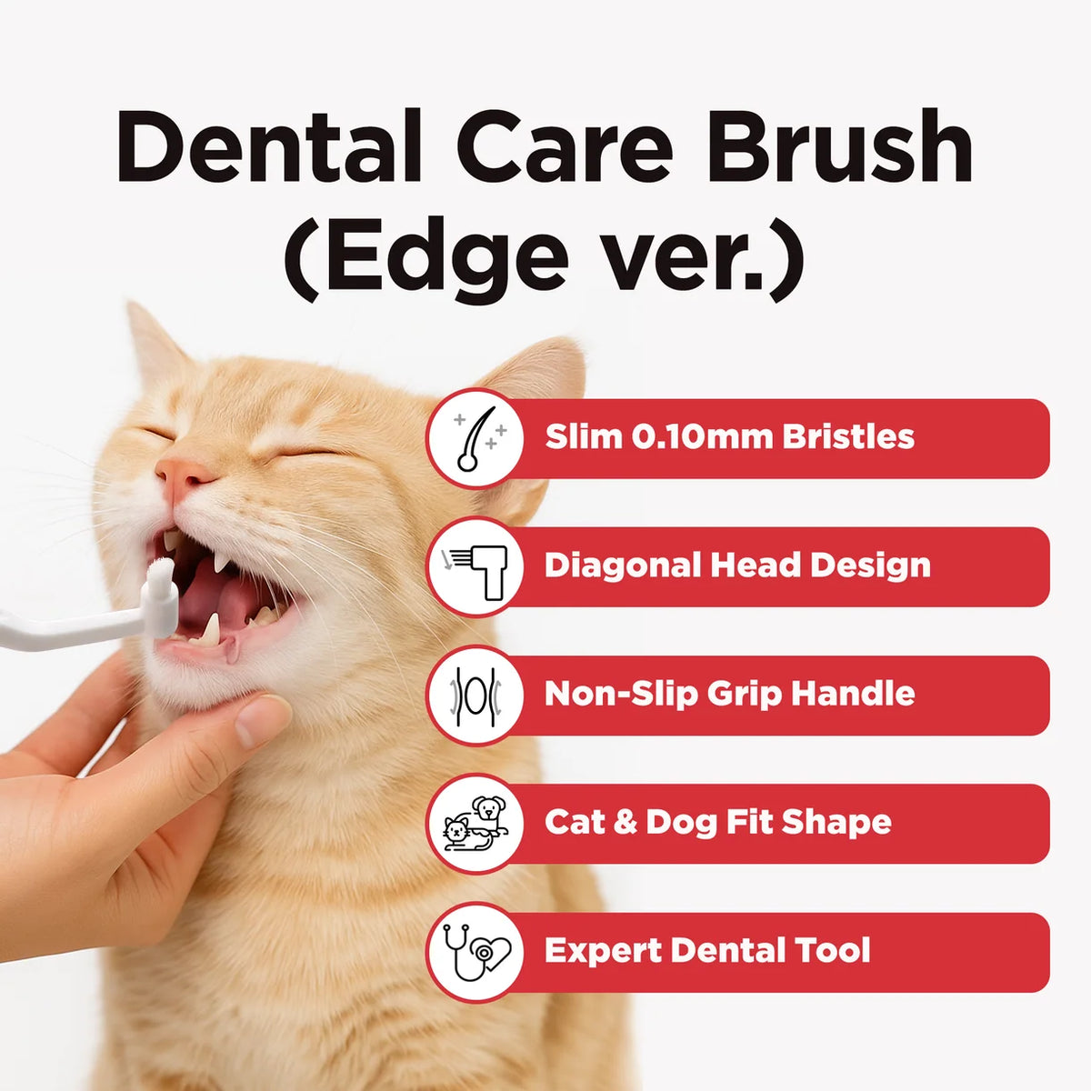 Jayu Pet Dental Brush Edge | Cats & Small Dogs