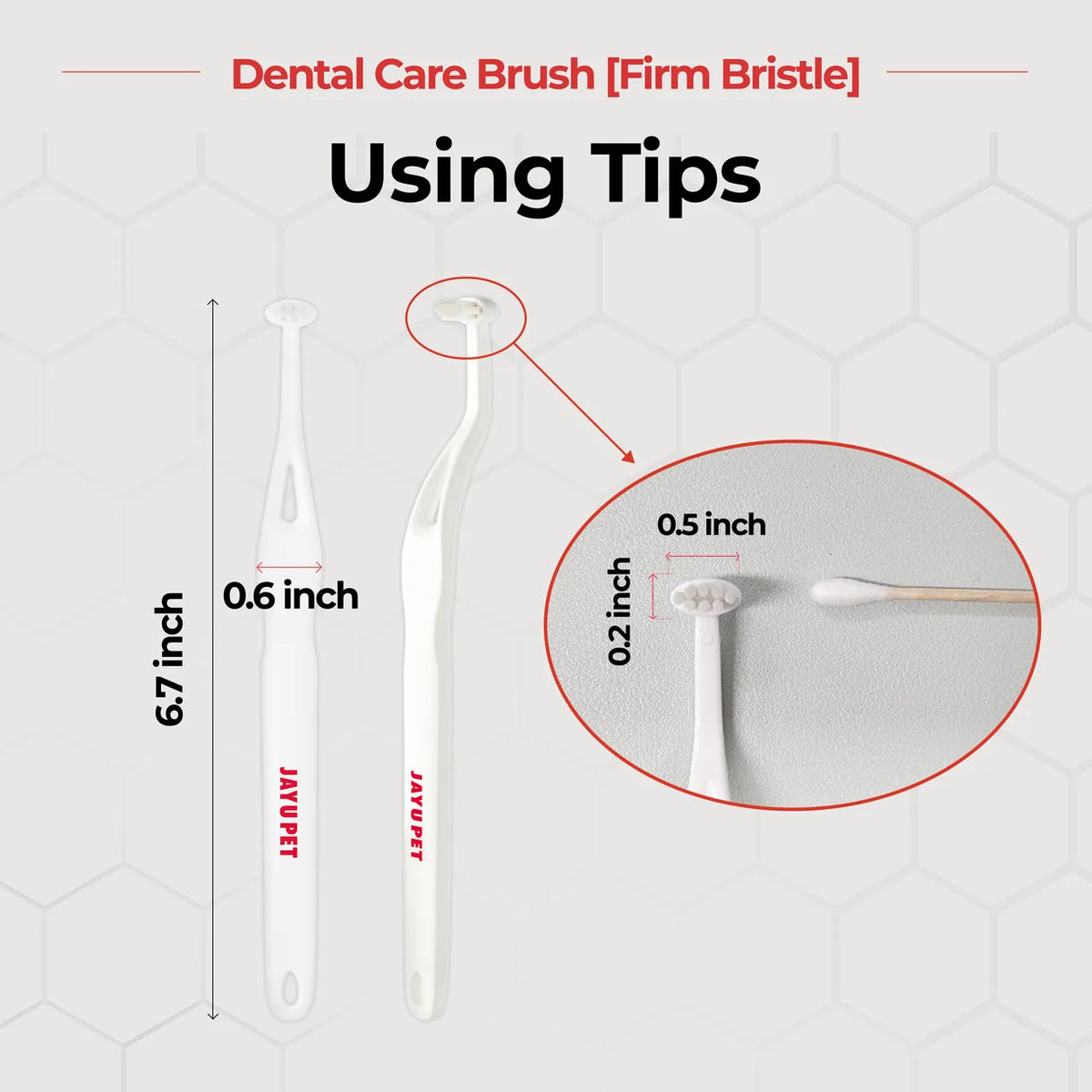Jayu Pet Dental Brush Firm | Adult Dogs