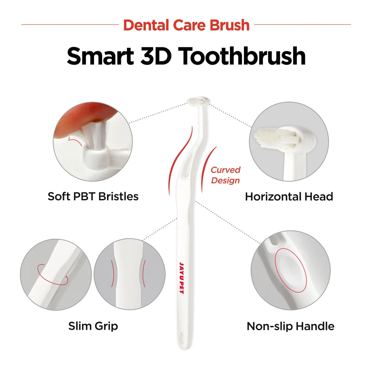 Jayu Pet Dental Brush Soft | Kittens, Puppies, Sensitive Gums
