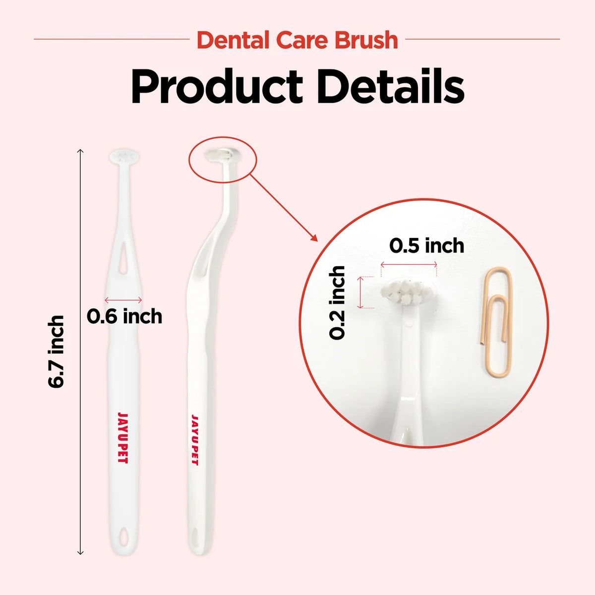 Jayu Pet Dental Brush Soft | Kittens, Puppies, Sensitive Gums