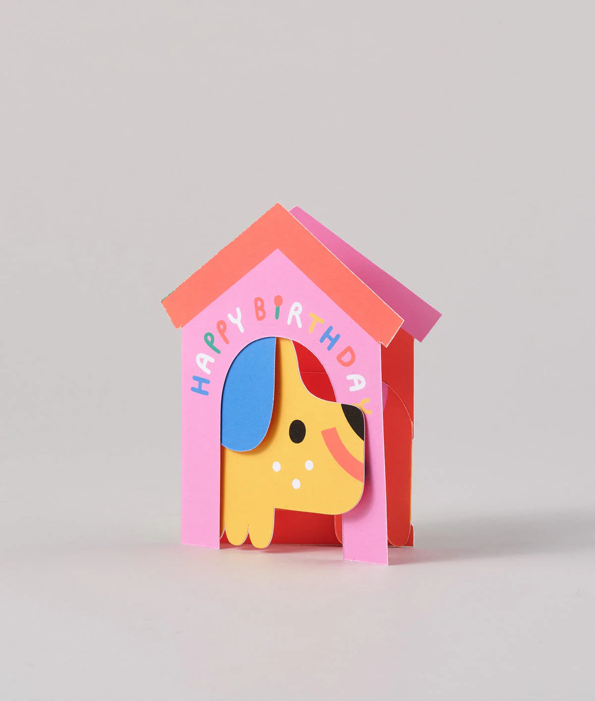 Dog In House Fold Out Card by Susie Hammer