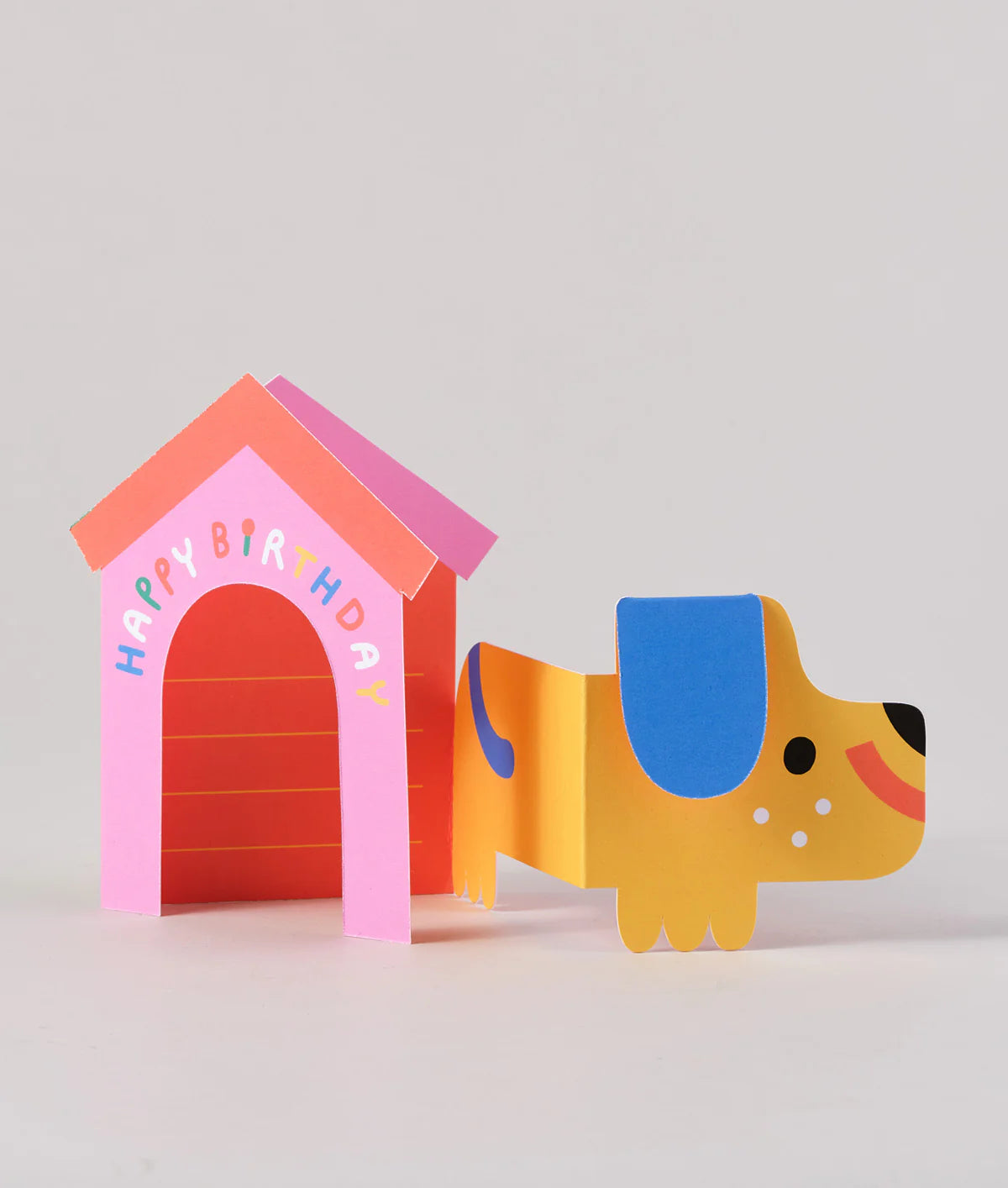 Dog In House Fold Out Card by Susie Hammer