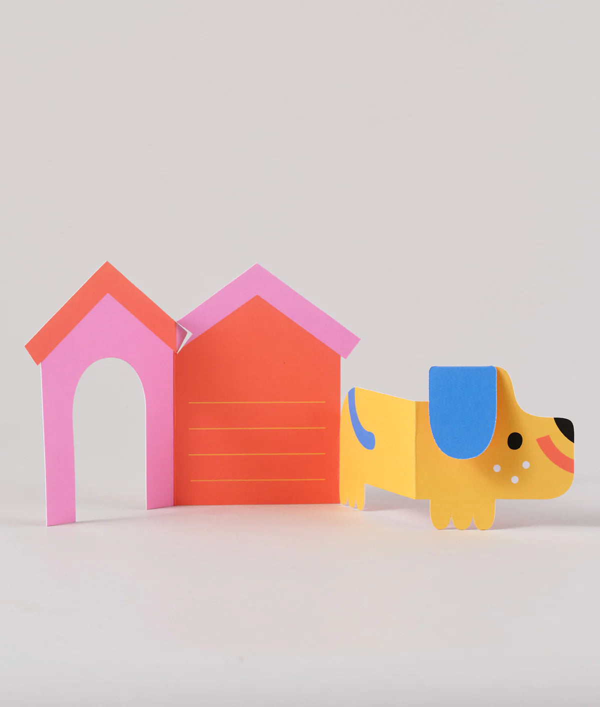 Dog In House Fold Out Card by Susie Hammer