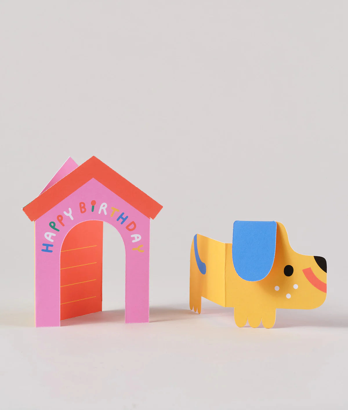 Dog In House Fold Out Card by Susie Hammer