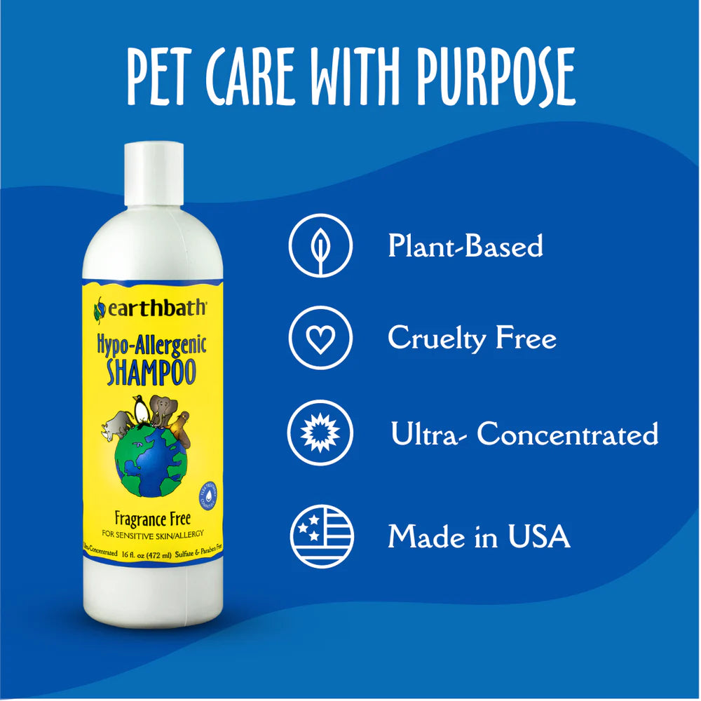 earthbath® Hypoallergenic Shampoo - Fragrance Free