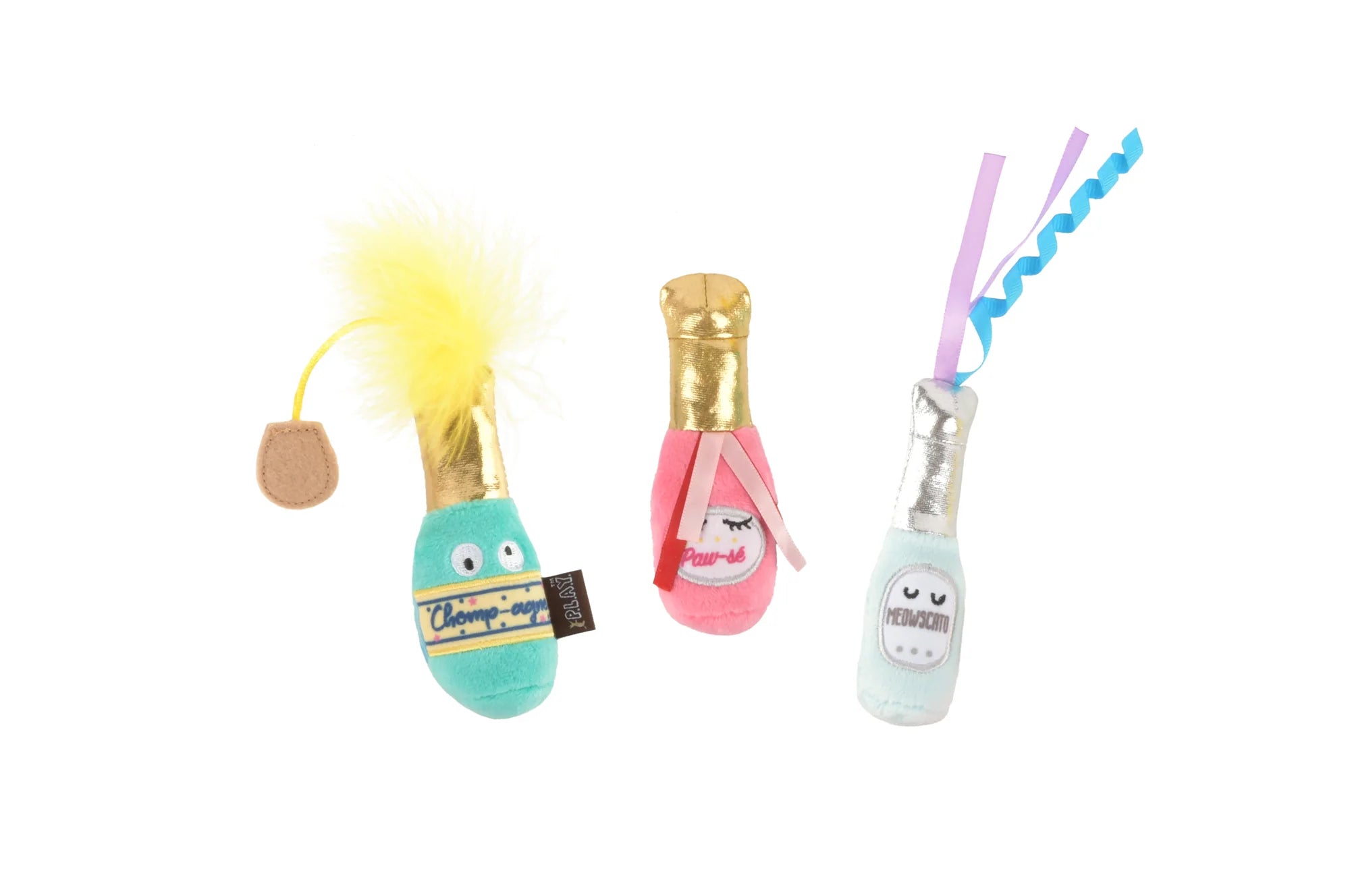 P.L.A.Y Feline Frenzy Catnip Toy Set Pop, Fizz, Meow