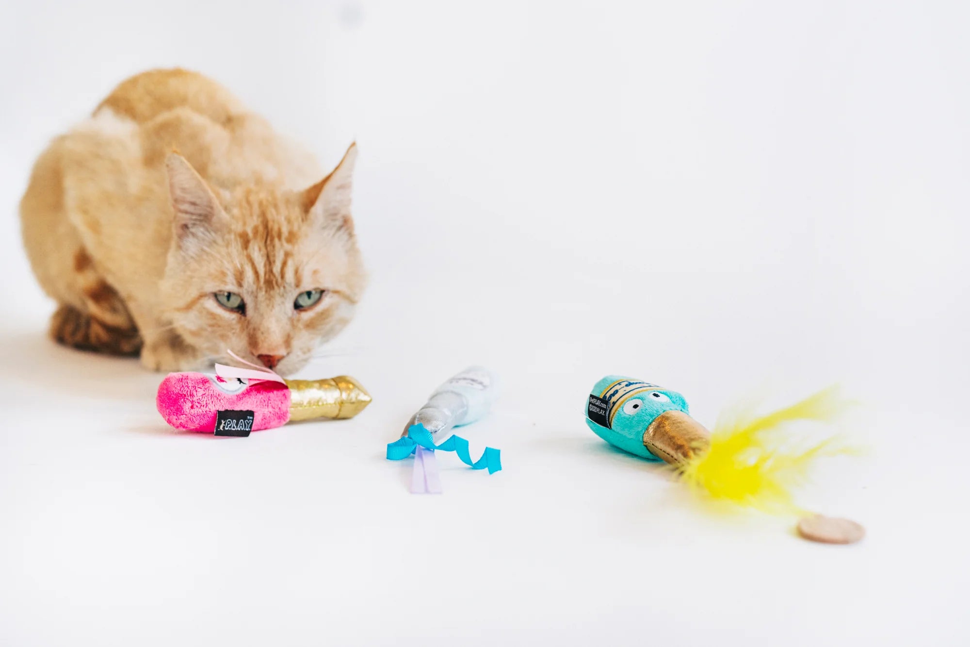 P.L.A.Y Feline Frenzy Catnip Toy Set Pop, Fizz, Meow