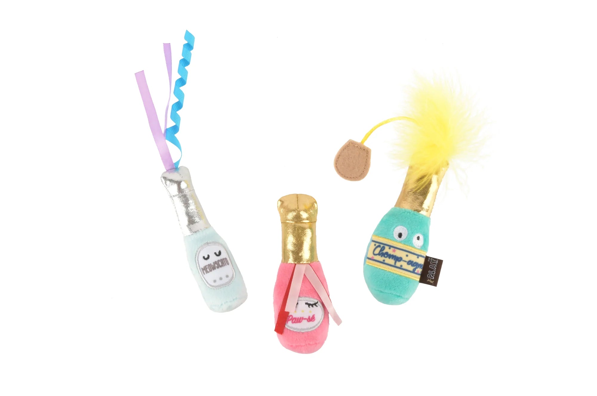 P.L.A.Y Feline Frenzy Catnip Toy Set Pop, Fizz, Meow