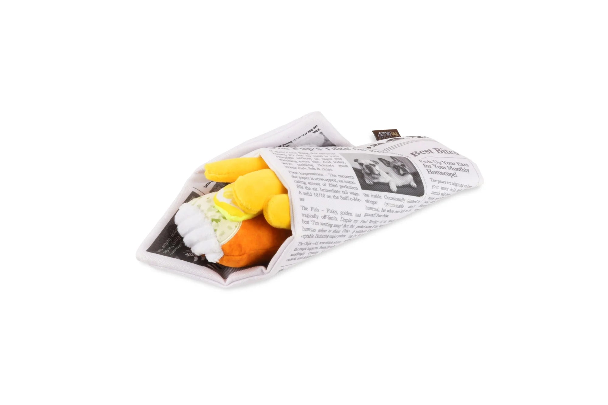 P.L.A.Y Chippy Chews Interactive Squeaky Plush Dog Toy