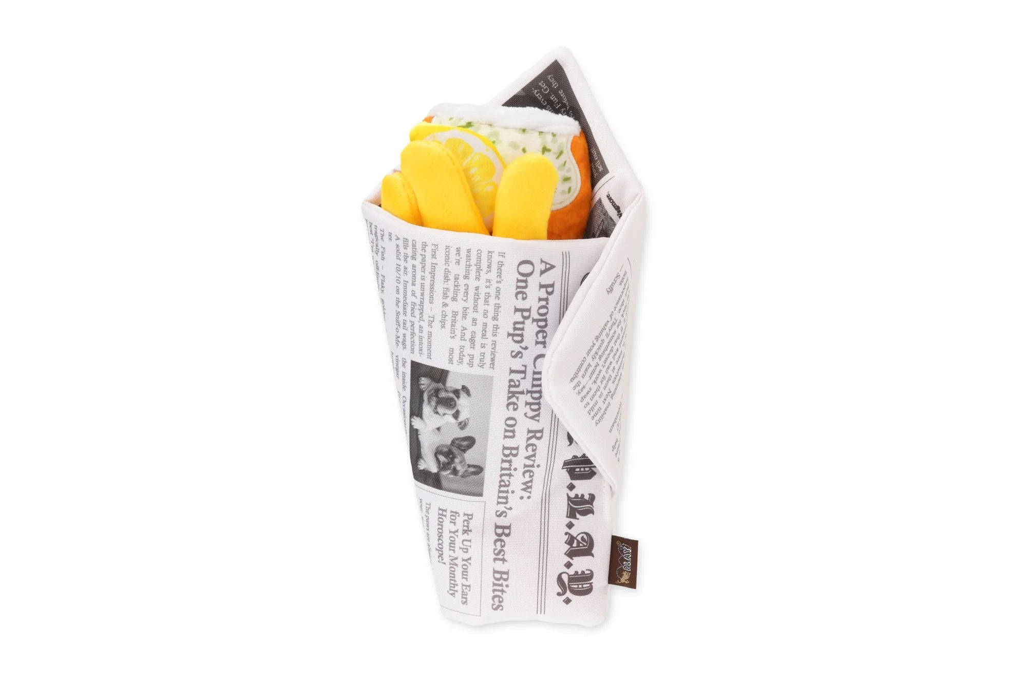 P.L.A.Y Chippy Chews Interactive Squeaky Plush Dog Toy