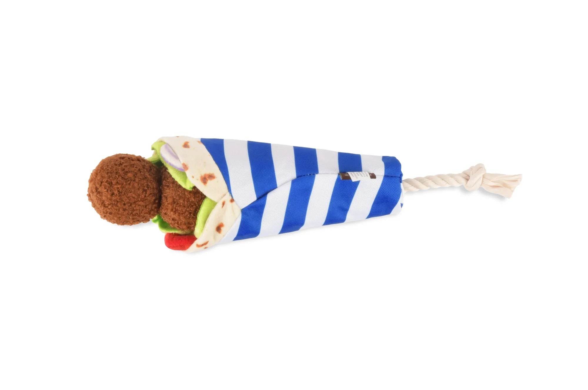 P.L.A.Y Fur-lafel Wrap Squeaky Plush Dog Toy