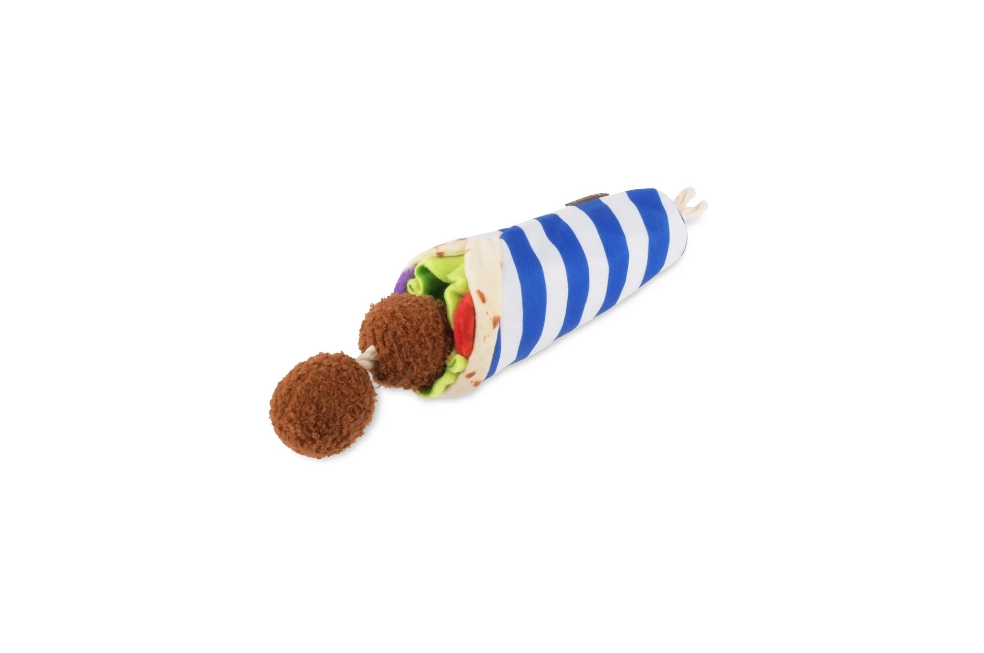 P.L.A.Y Fur-lafel Wrap Squeaky Plush Dog Toy