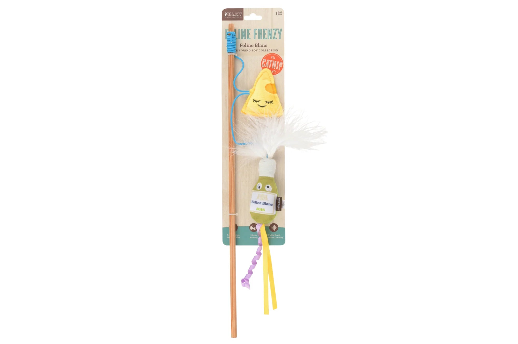 P.L.A.Y Feline Frenzy Blanc Wand Cat Toy