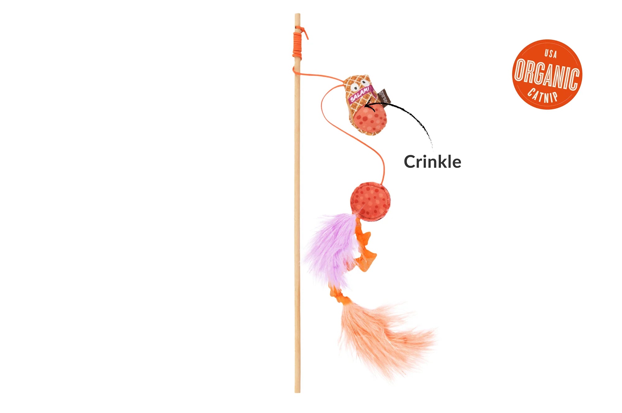 P.L.A.Y Feline Frenzy Swatlami Wand Cat Toy