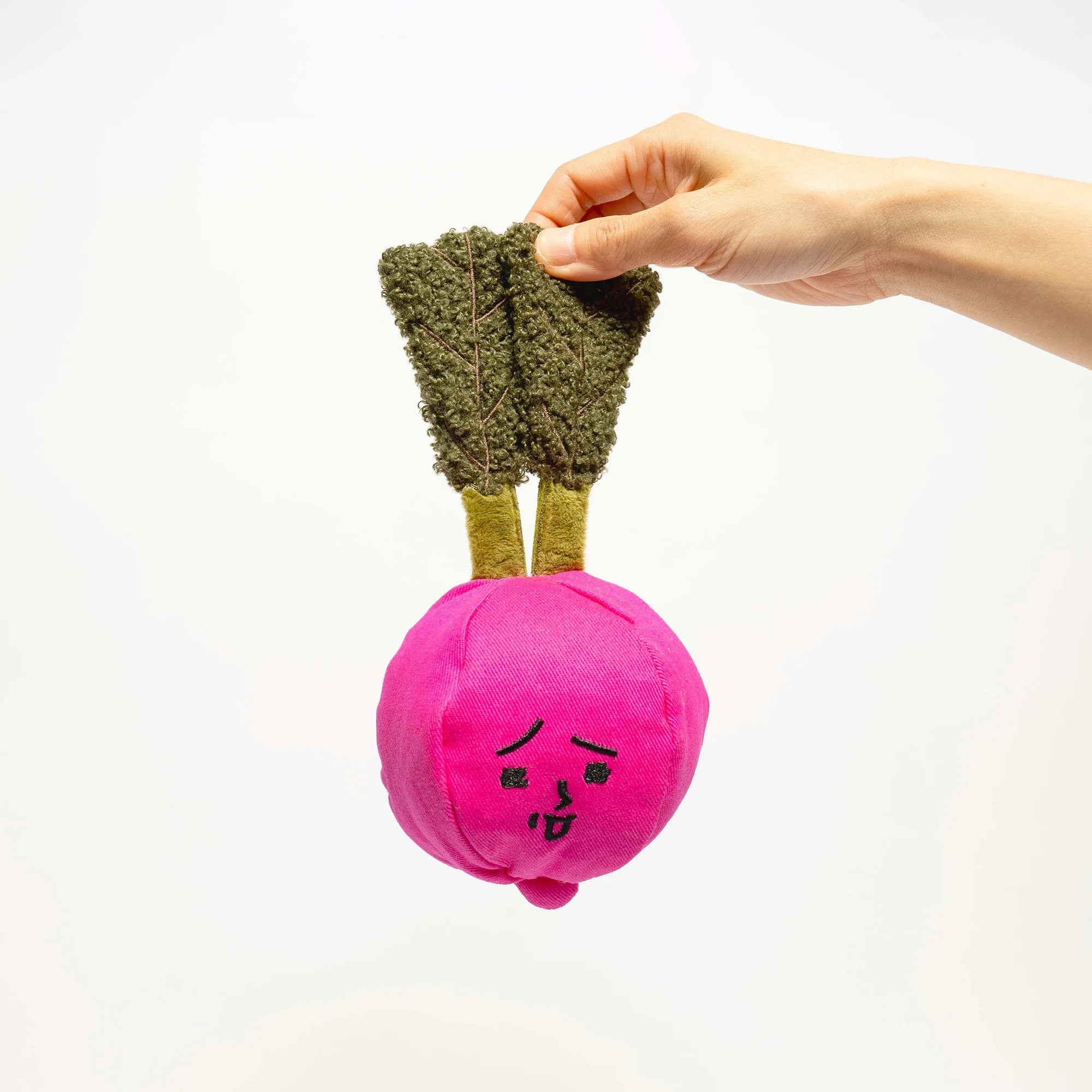 The FurryFolks Radish Squeaky Nosework Dog Toy