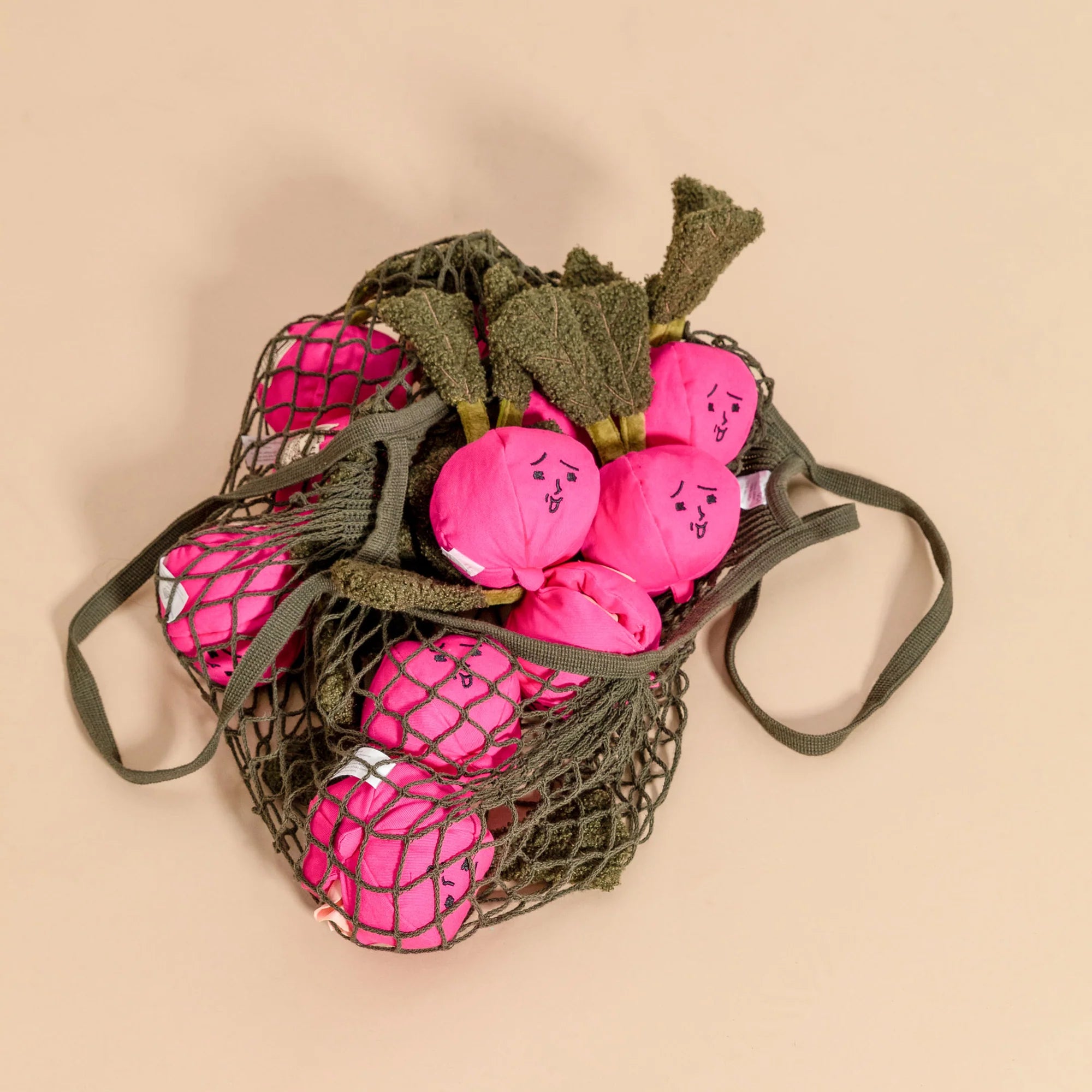 The FurryFolks Radish Squeaky Nosework Dog Toy