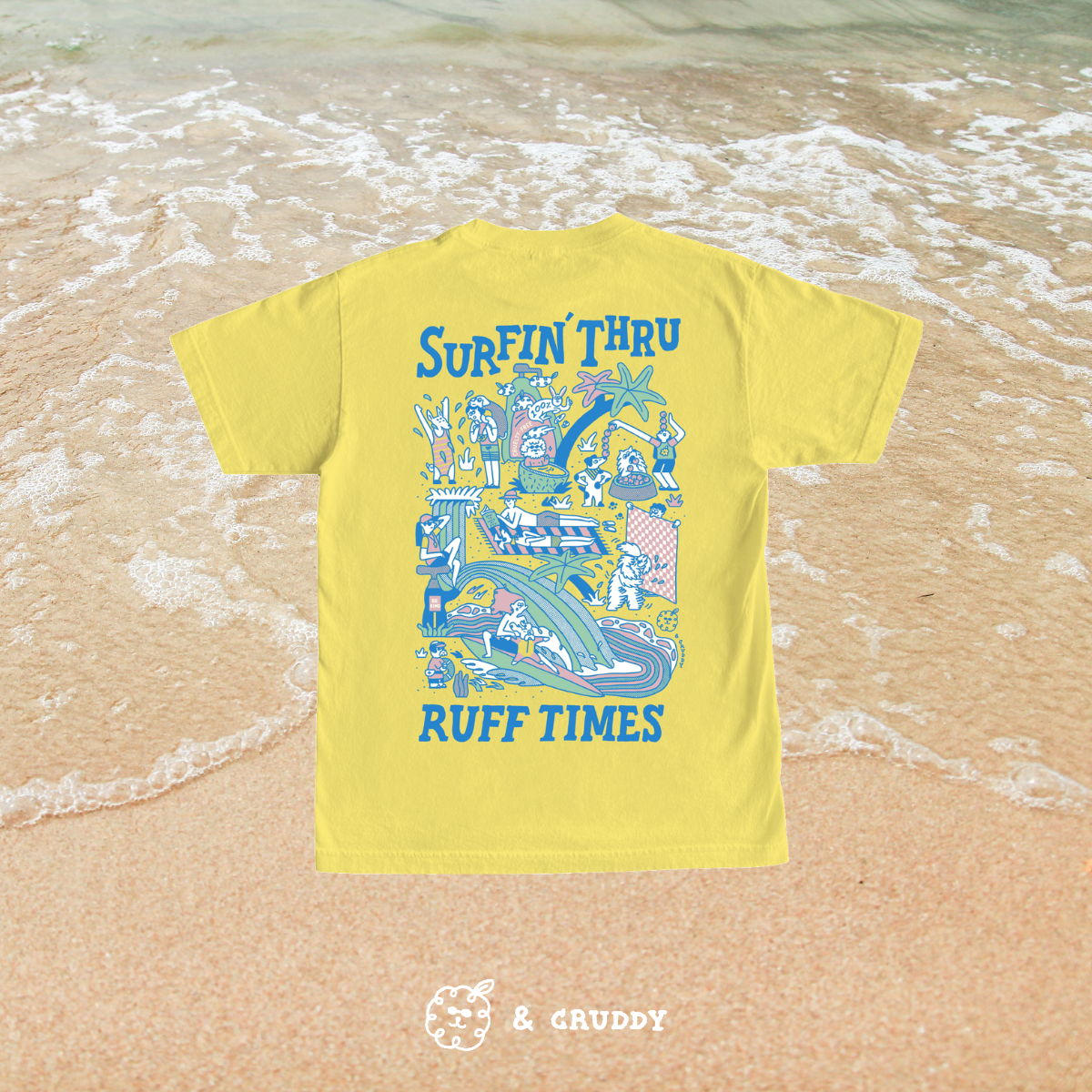 Surfin' Tee - Banana Yellow
