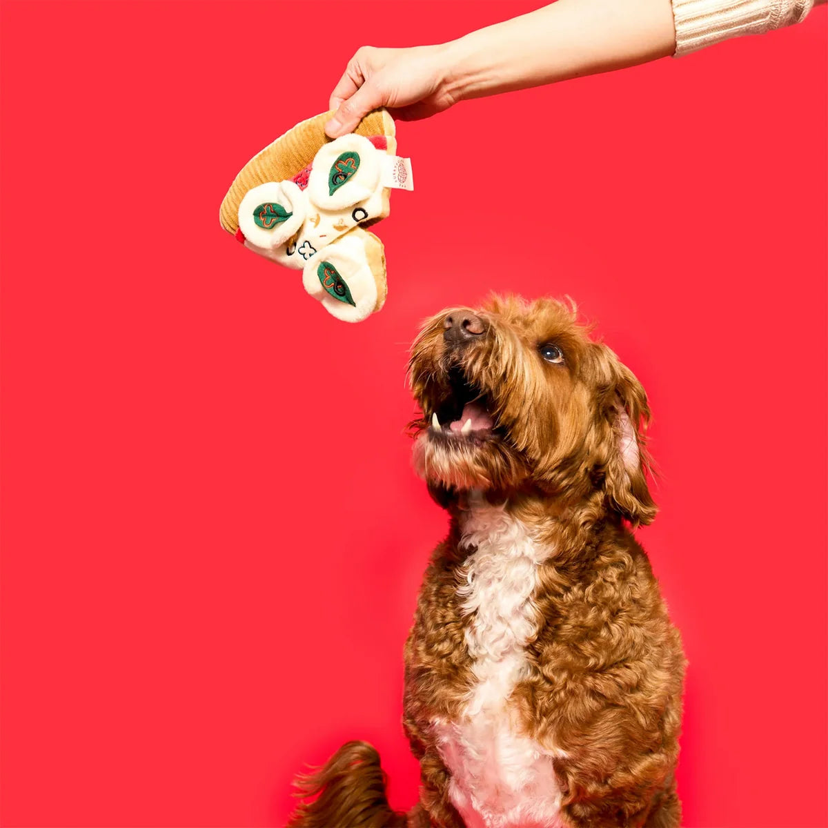 The FurryFolks Pizza Nosework Dog Toy