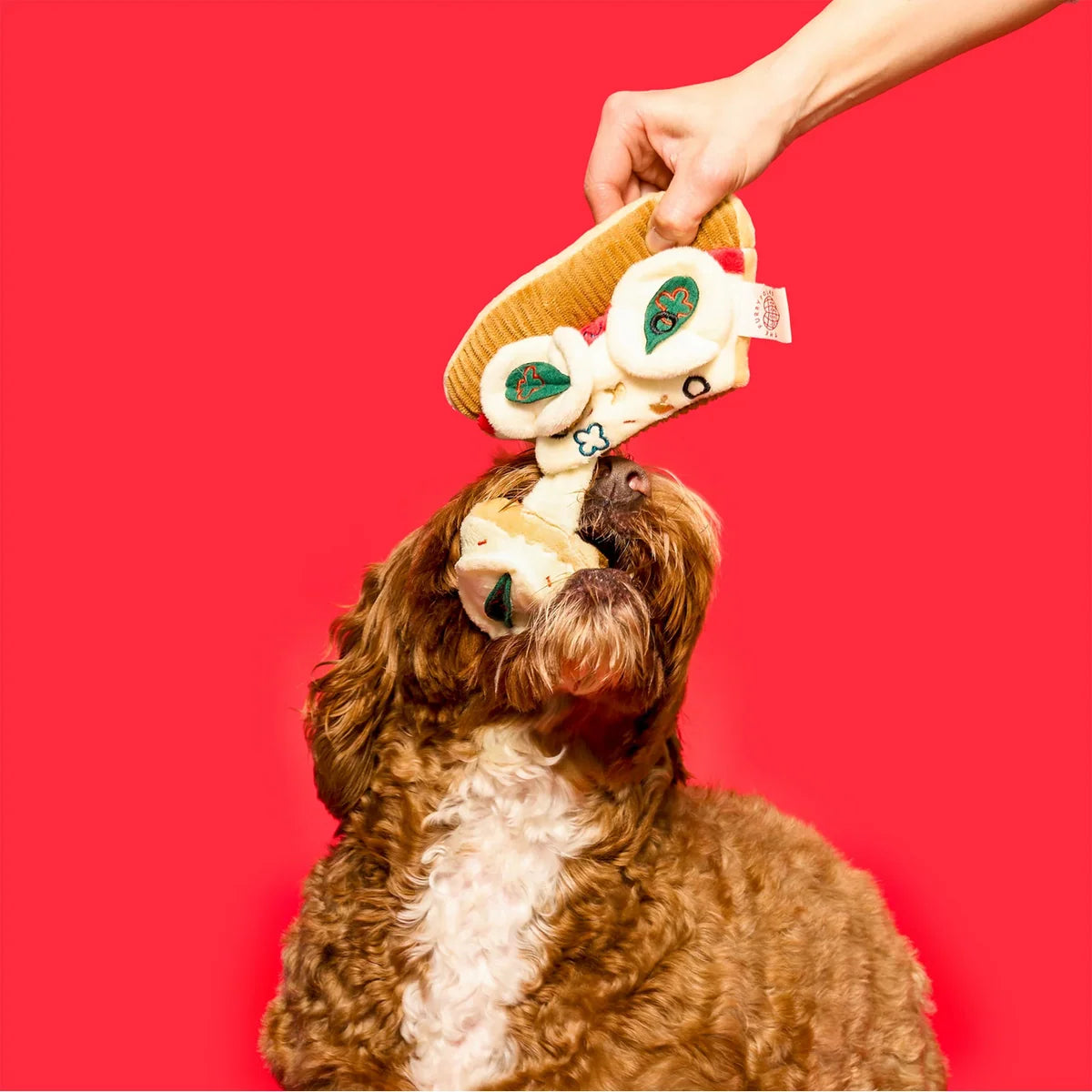 The FurryFolks Pizza Nosework Dog Toy