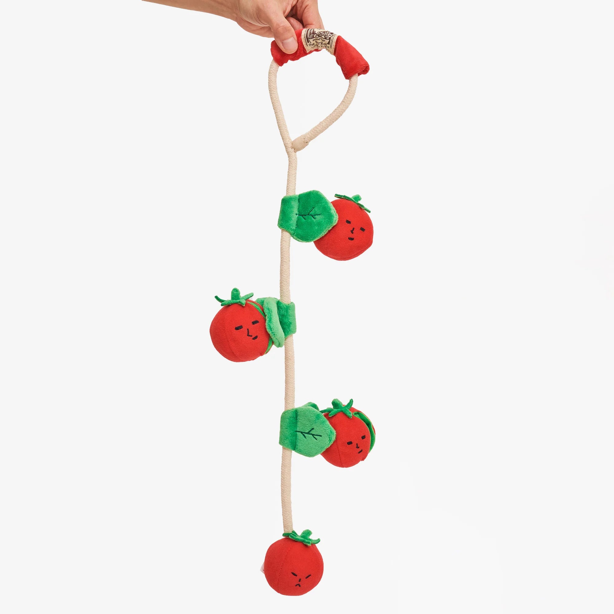 The FurryFolks Cherry Tomato Nosework Tug Toy