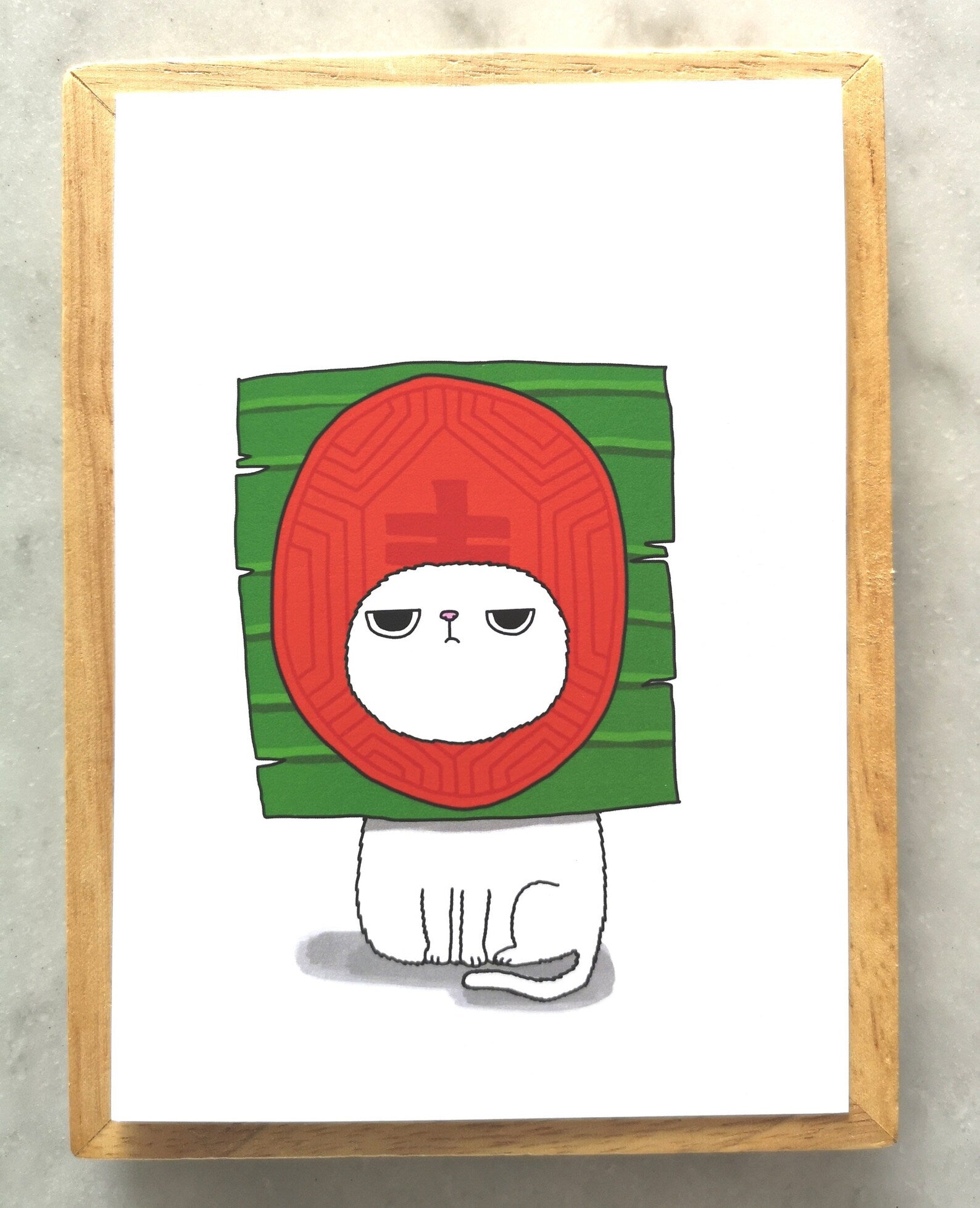 Ang Ku Kueh Cat Postcard