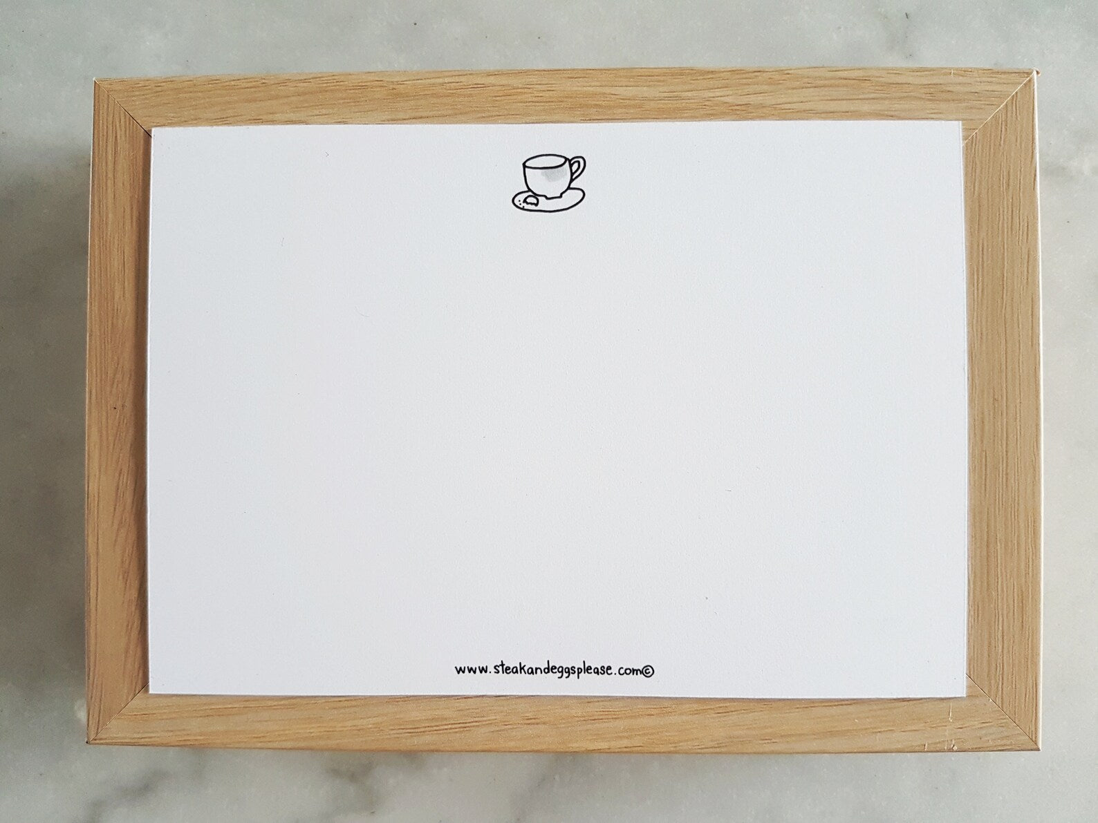 Cat Cafe in Train Postcard
