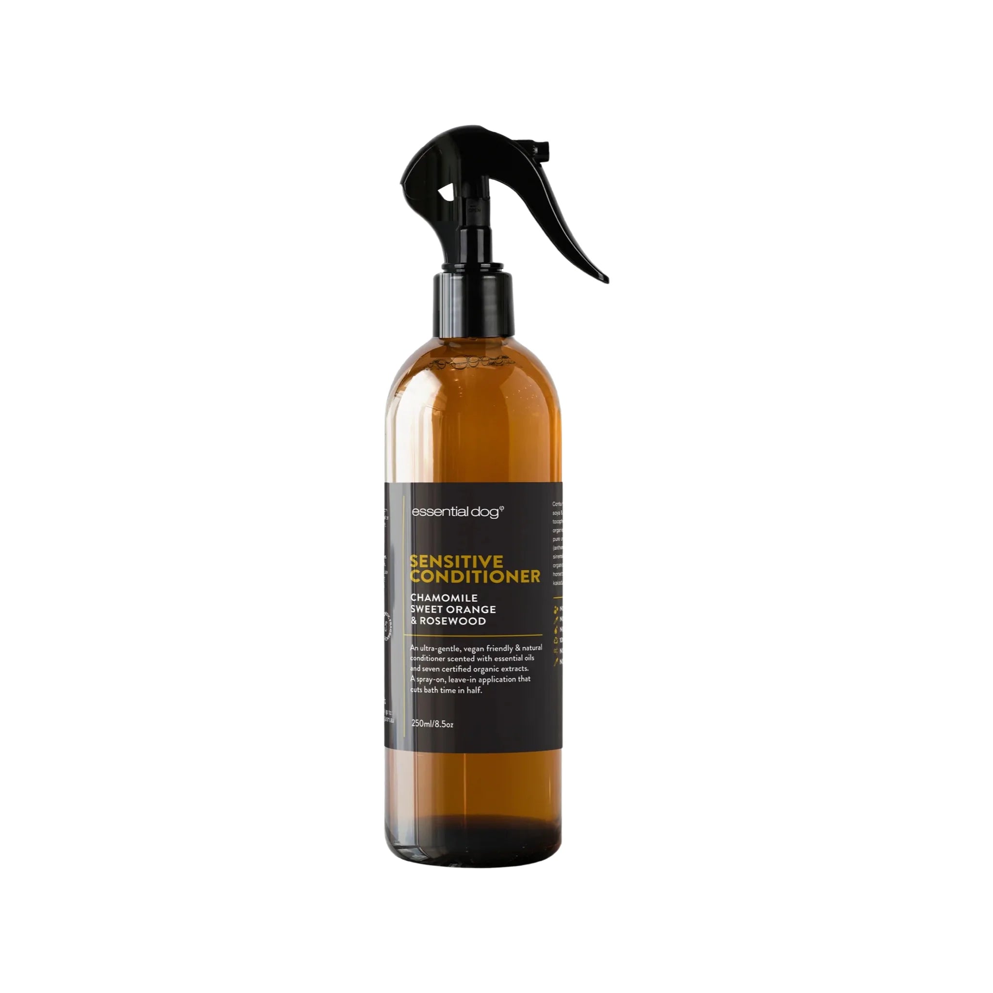 (EXP 08/25) Essential Dog Sensitive Dog Leave on Conditioner Spray: Chamomile, Sweet Orange & Rosewood (500ml)