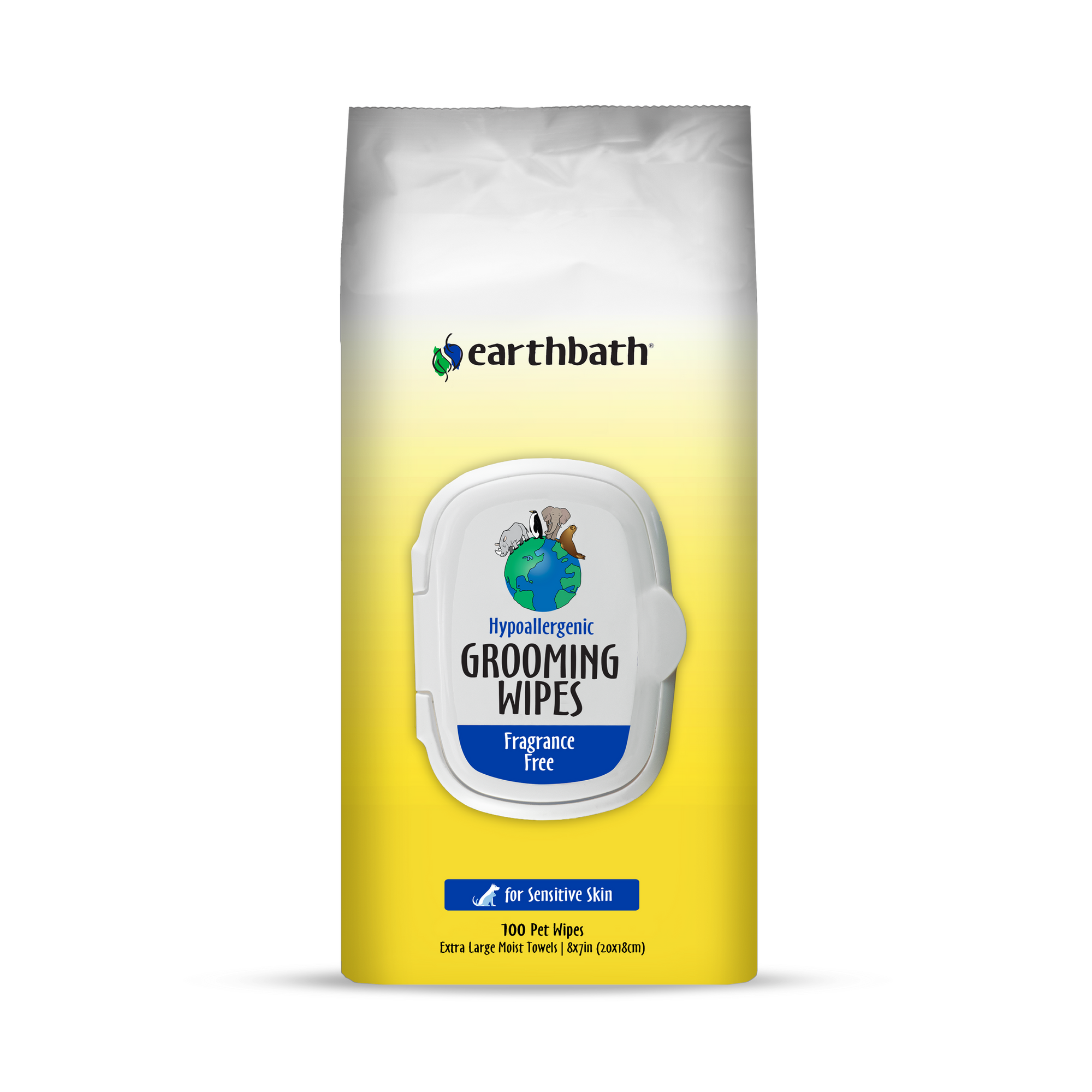 earthbath® Hypo-Allergenic Grooming Wipes 100 pcs