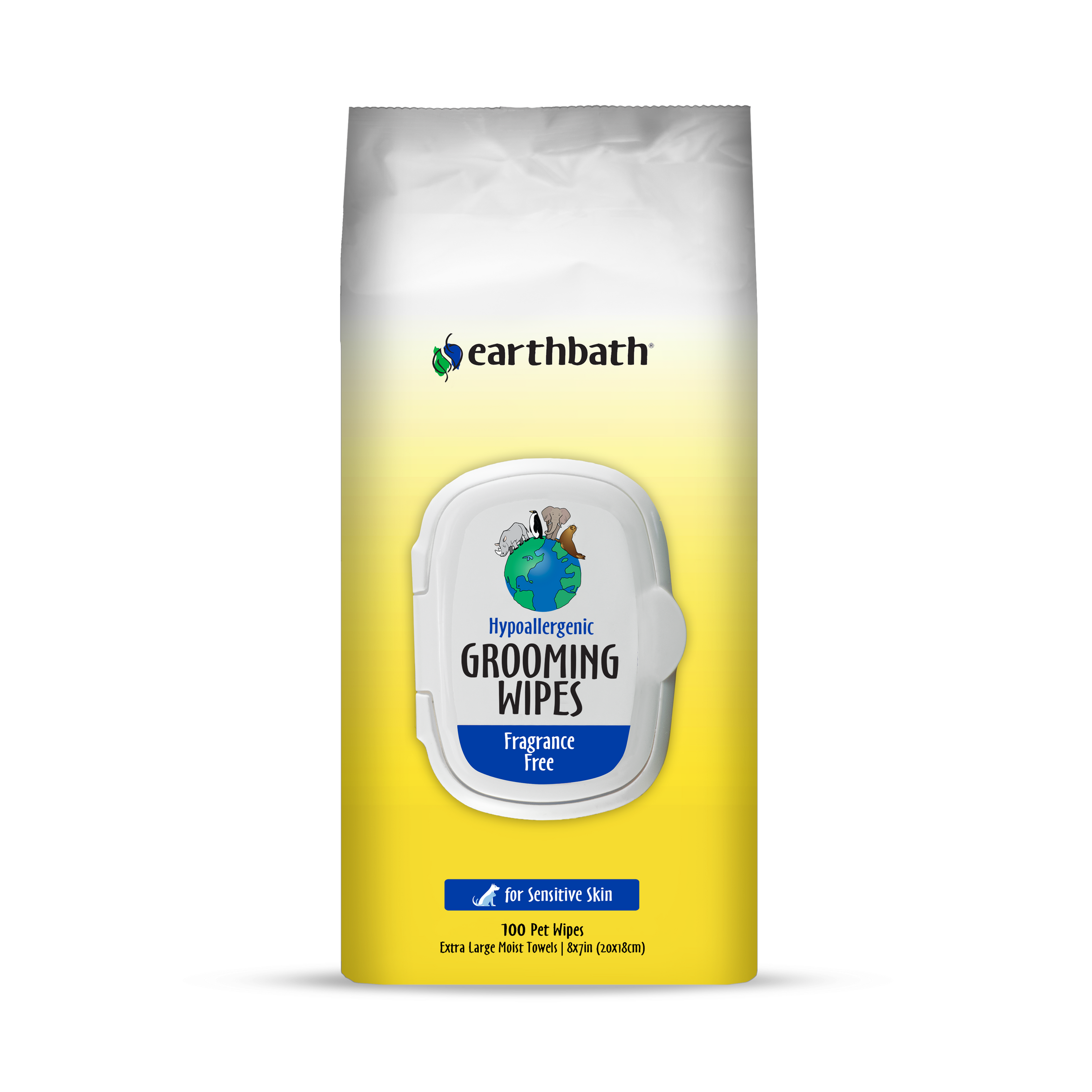 earthbath® Hypo-Allergenic Grooming Wipes 100 pcs