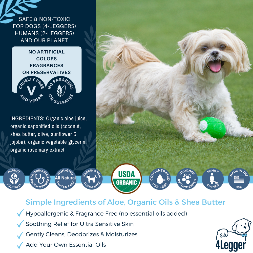4-Legger USDA Organic Soothe Dog Shampoo
