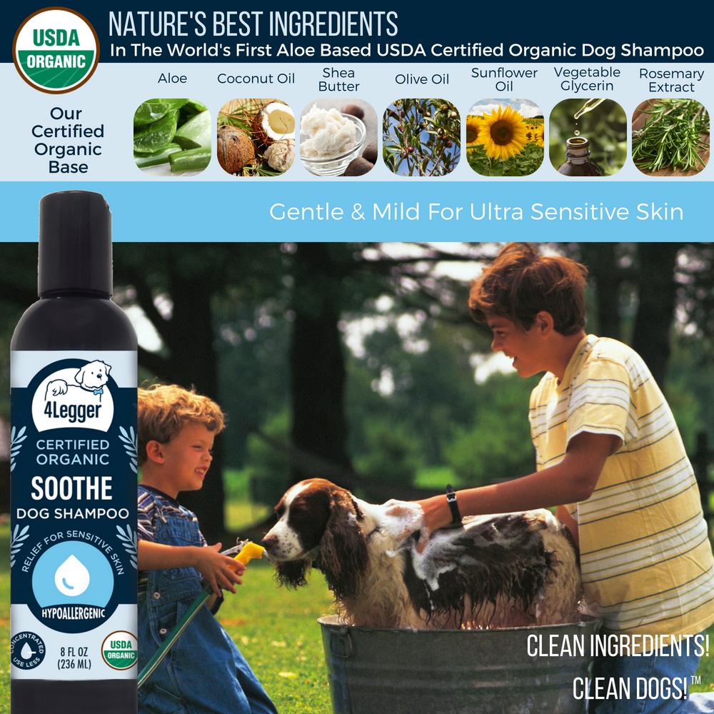 4-Legger USDA Organic Soothe Dog Shampoo