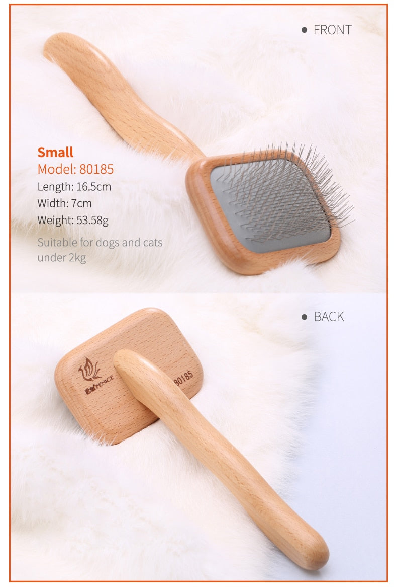 Fenice Professional Beech Wood Pet Slicker Brush