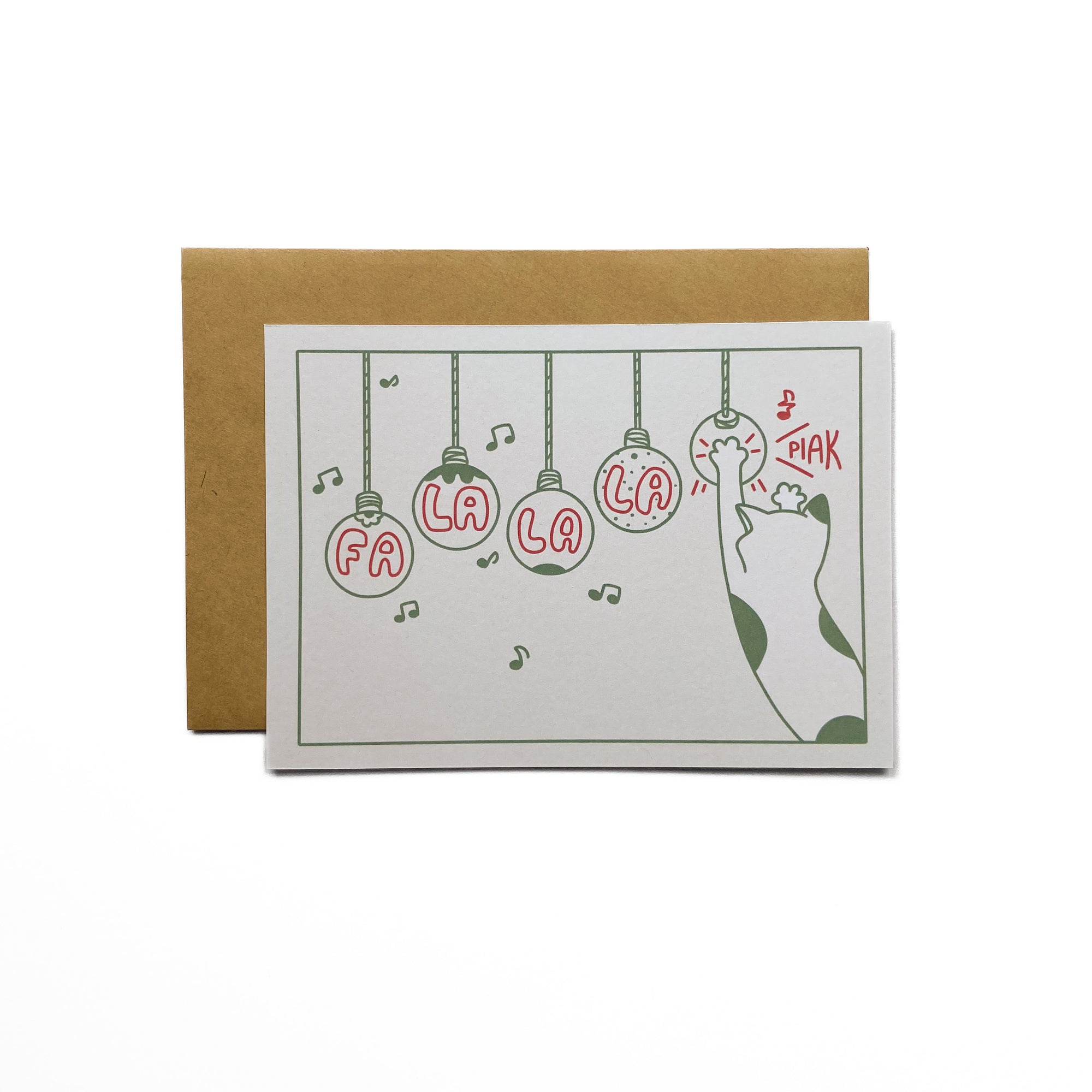 Meowy Christmas Handmade Holiday Card