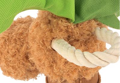 P.L.A.Y Tropical Paradise Squeaky Plush Dog Toy - Puppy Palm