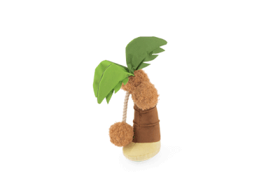 P.L.A.Y Tropical Paradise Squeaky Plush Dog Toy - Puppy Palm